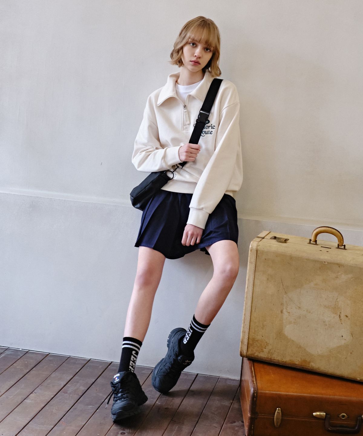 지프(JEEP) A1 Basic Pleats Skirts (JO5SKF001NA)