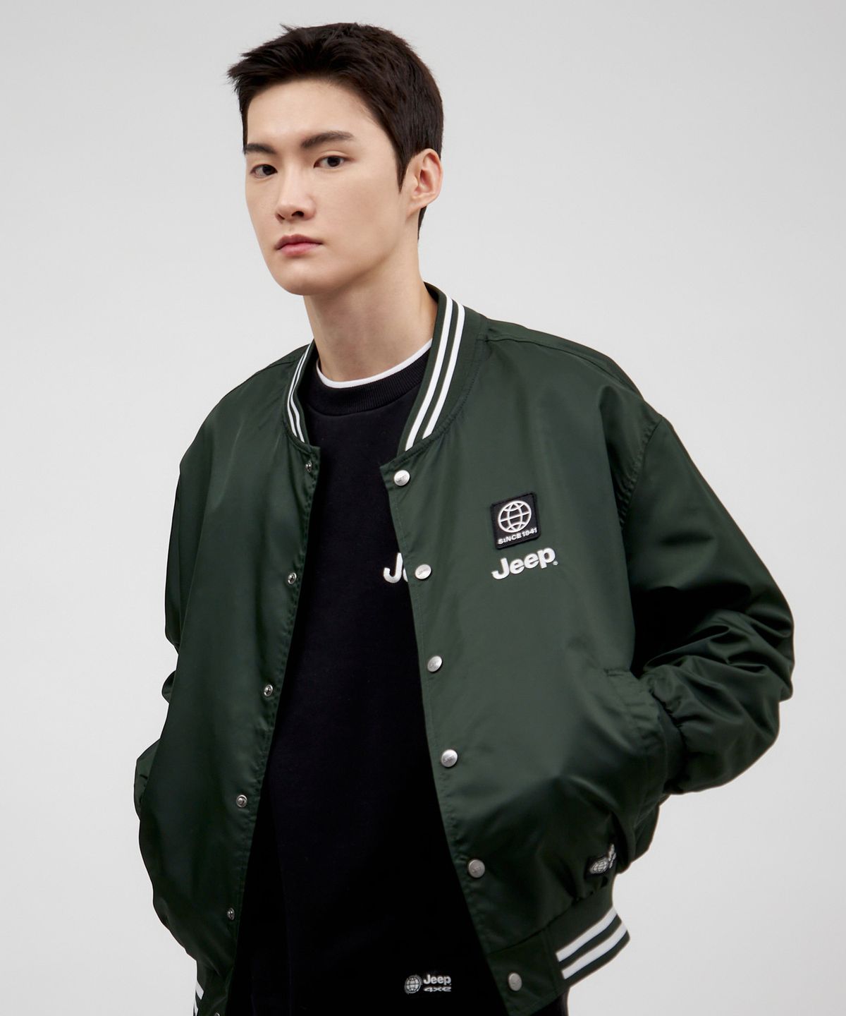 지프(JEEP) A1 YOKO Stadium Jacket (JO5JPU201GN)