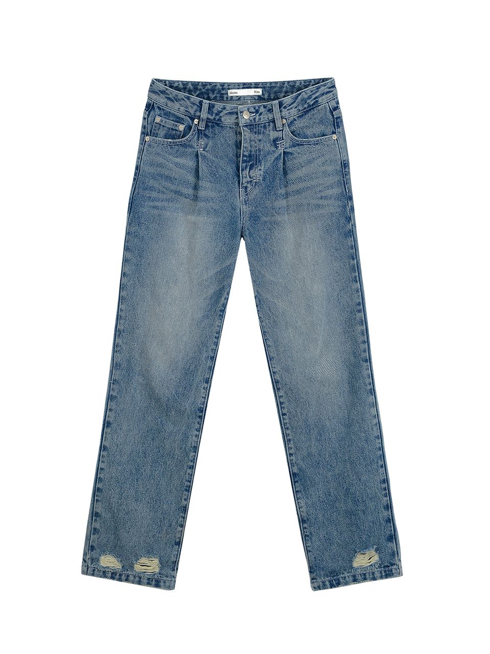 パンツ MATIN KIM RAW BACK DETAIL DENIM PANTS MUSINSA公式 | MATIN KIM RAW BACK DETAIL DENIM PANTS IN BLUE