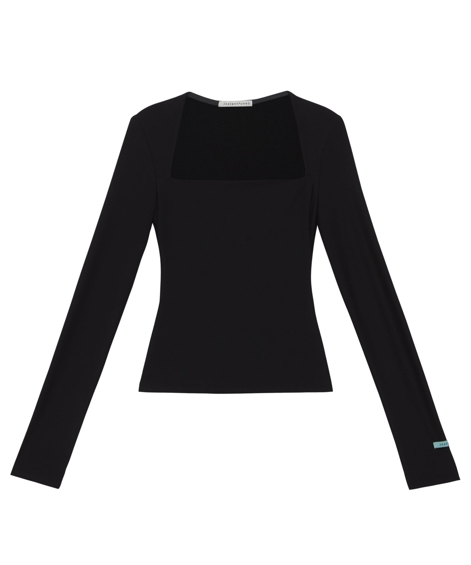 ☆関税込☆INSTANTFUNK★Square-neck long-sleeved T-shirt★ MUSINSA | INSTANTFUNK Square Neck Long Sleeve - Black