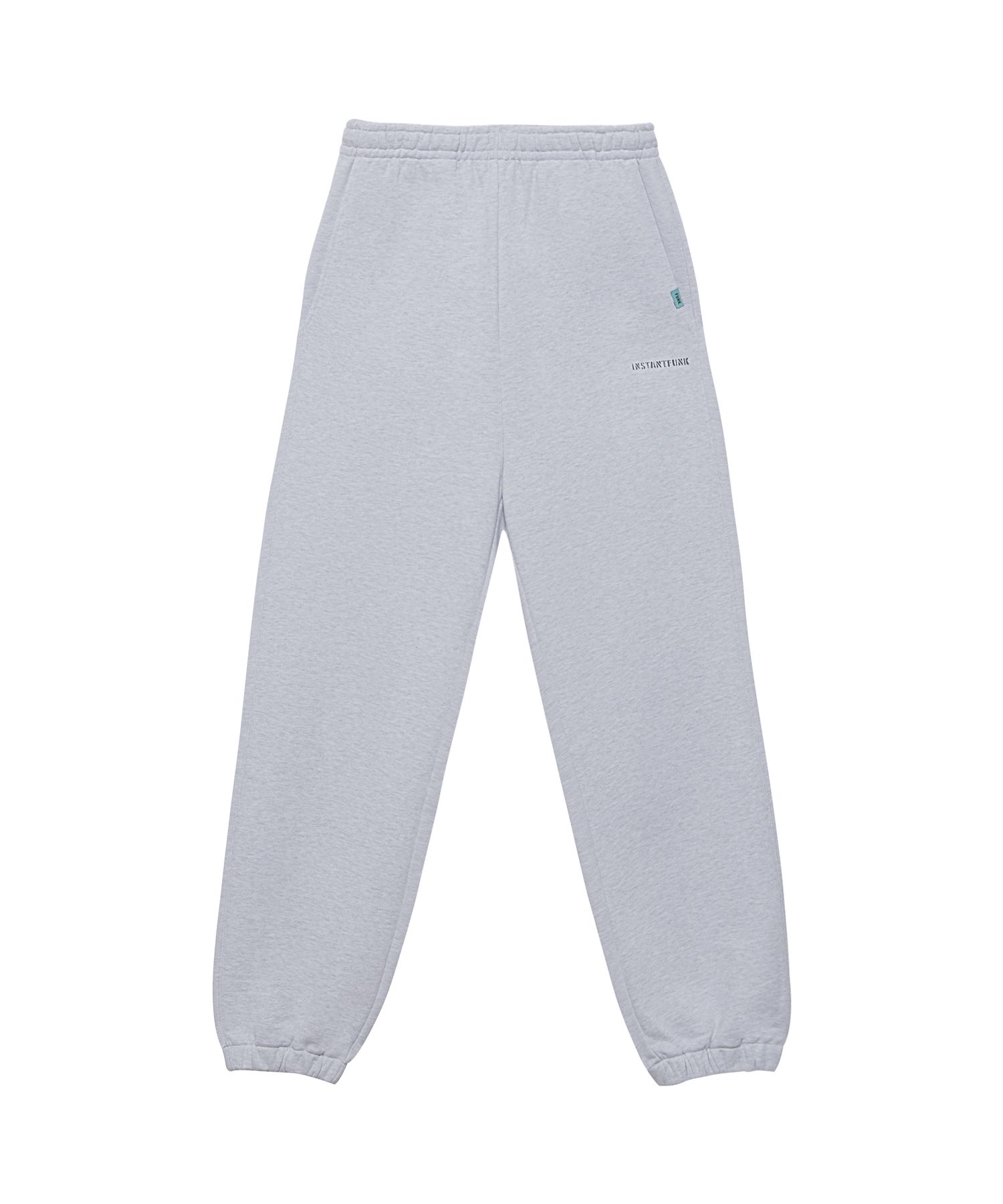 ◆INSTANTFUNK◆ Basic Logo Sweatpants Melange White IA72UTP1 MUSINSA | INSTANTFUNK Standard Sweatpants - Melange White