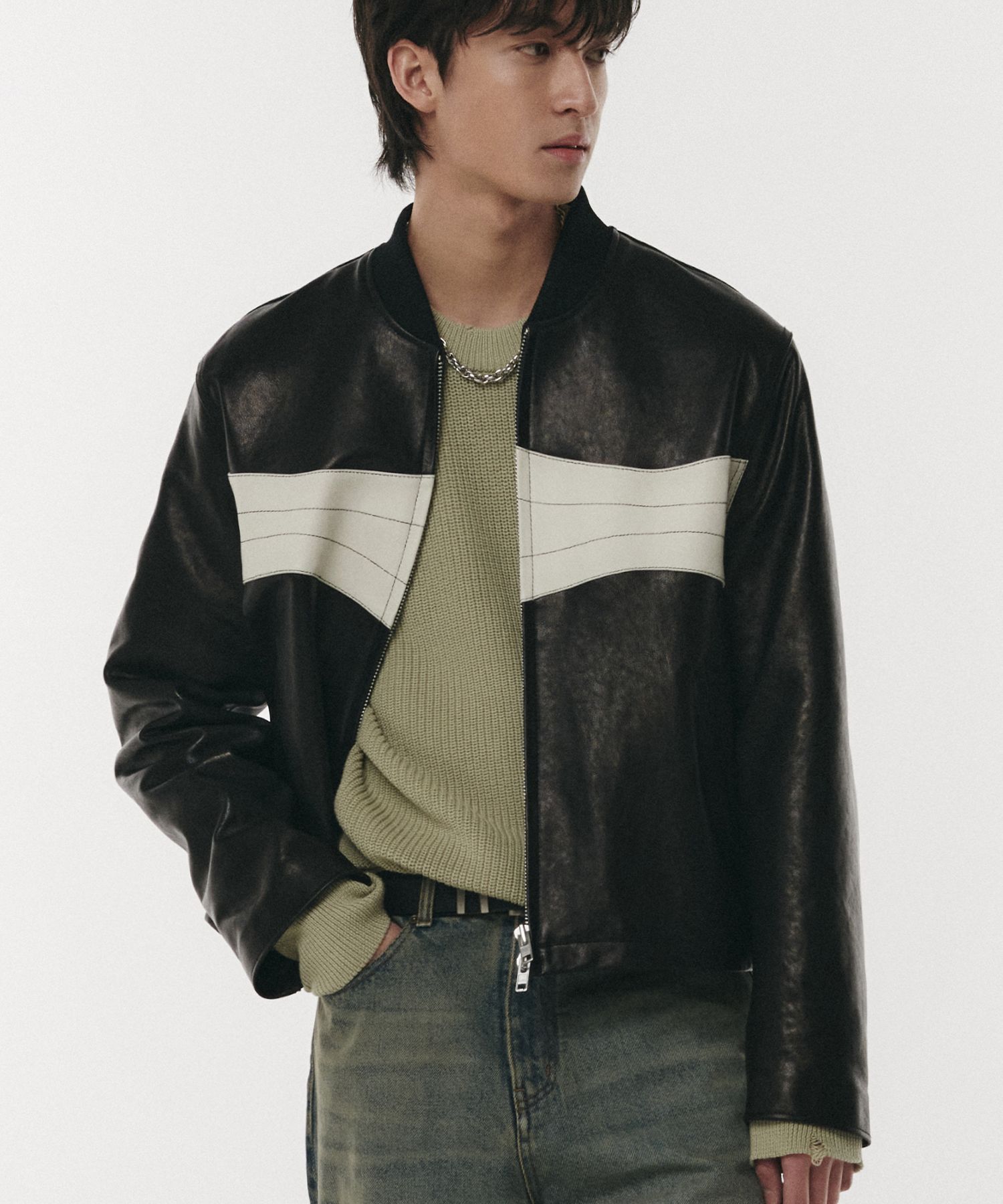 【定価約4万円】DoffJason ラムレザージャケット L DOFFJASON ラムレザーライダースジャケット