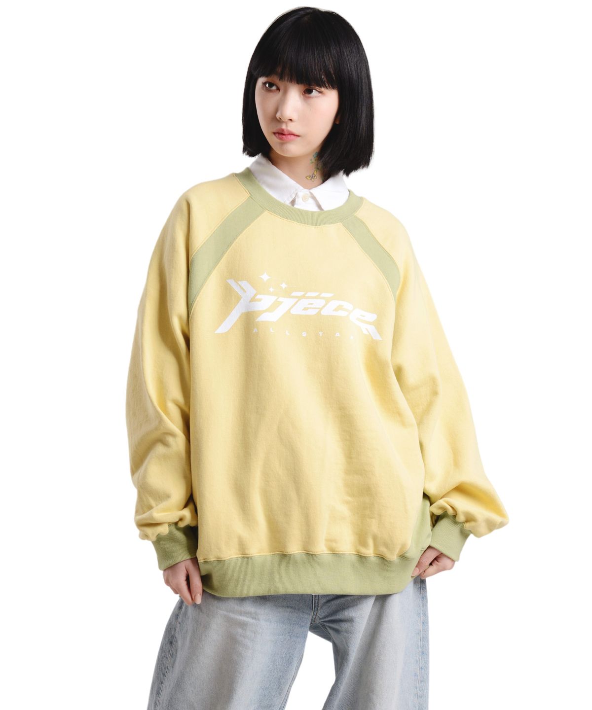 피스메이커(PIECE MAKER) PIECE ALLSTAR SWEATSHIRTS (YELLOW)