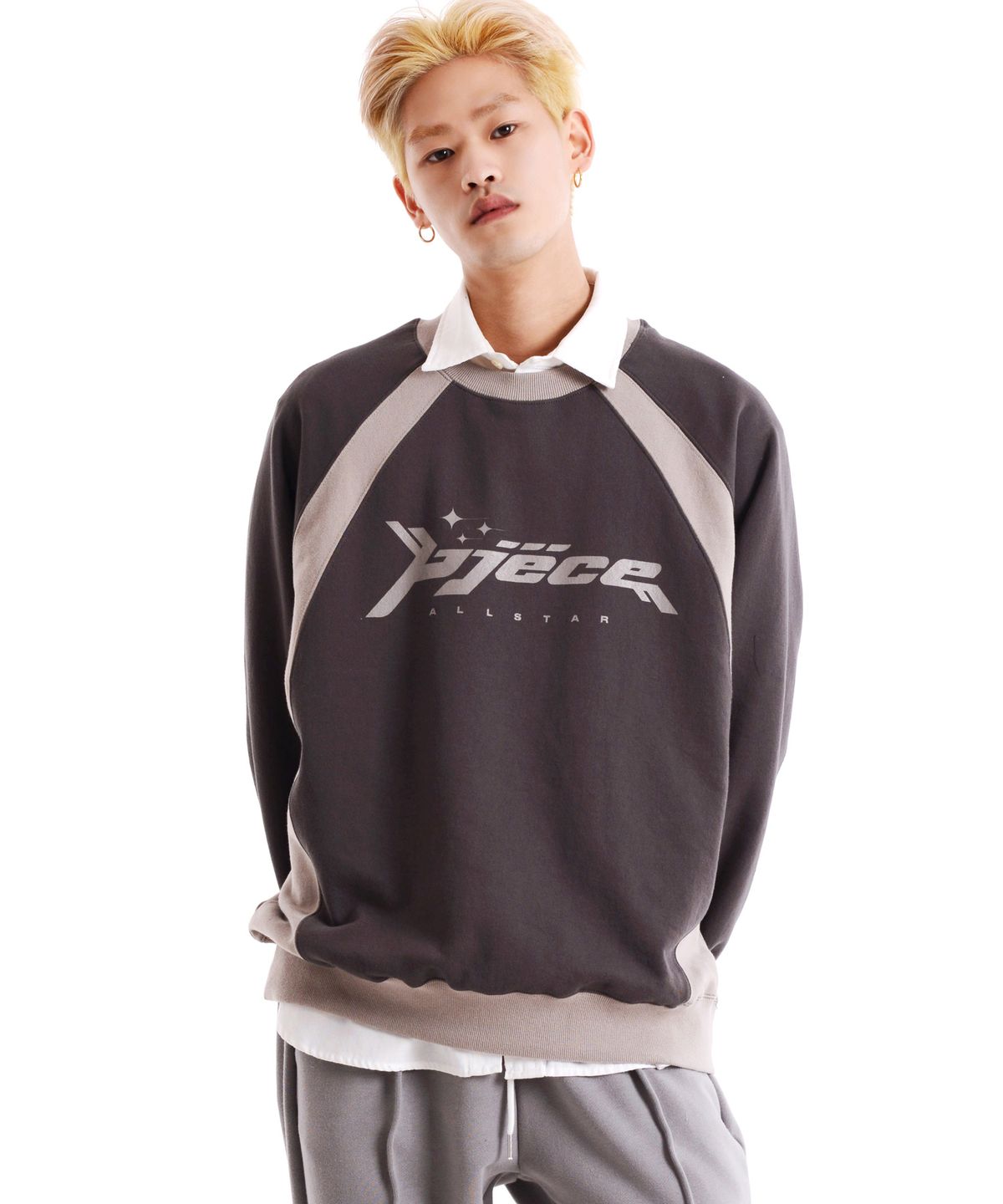 피스메이커(PIECE MAKER) PIECE ALLSTAR SWEATSHIRTS(CHARCOAL)