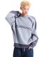 PIECE RACING KNIT SWEATER (GREY)
