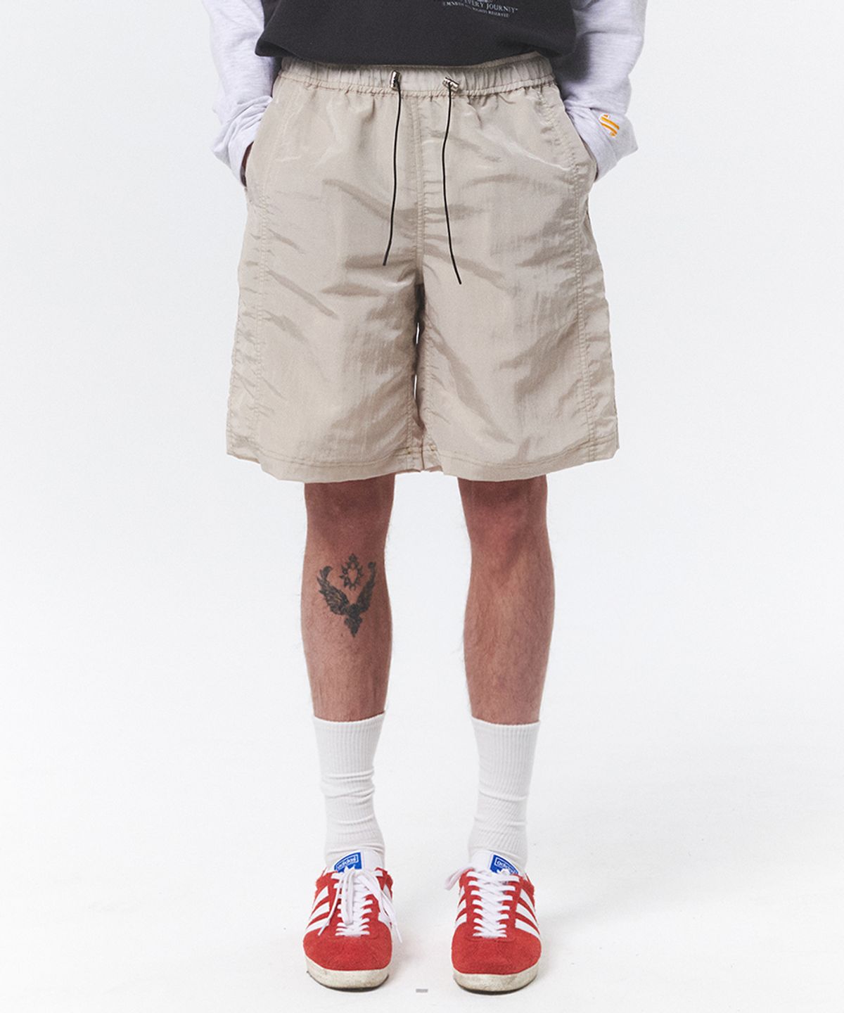 메인부스(MAINBOOTH) Easy Summer Nylon Shorts(BEIGE)