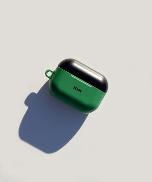 [에어팟 케이스] 108 GLARE GREEN_BLACK CAP(matt-hard)