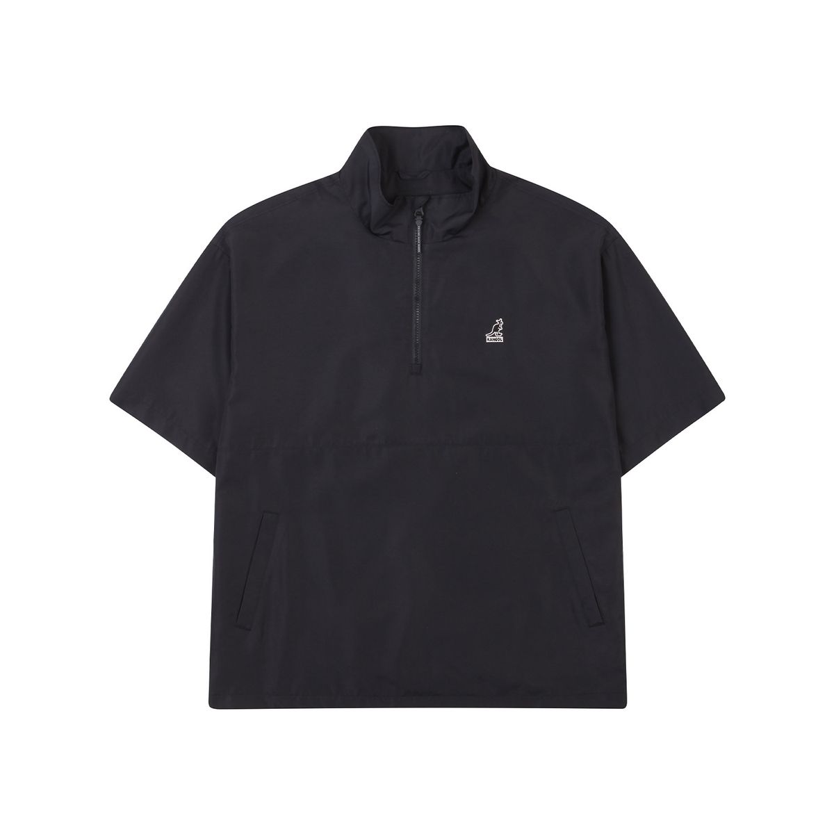 캉골(KANGOL) 펜타곤 하프슬리브 점퍼 8148 블랙