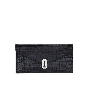 Occam V Long Wallet Croco (오캄 V 장지갑) Black