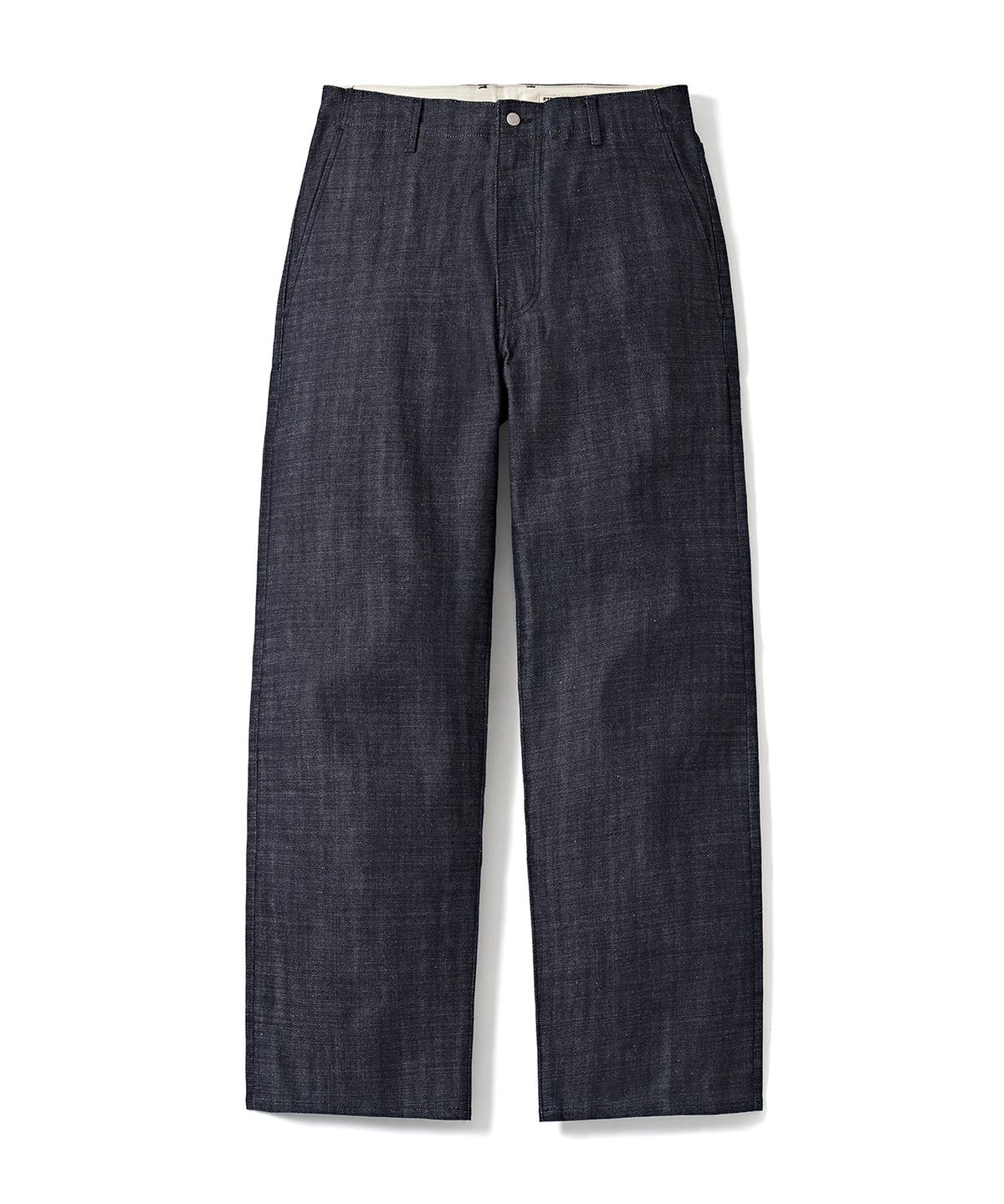 포터리(POTTERY) Non-Washed Wide Denim Superior Organic Cotton Selvedge Denim Cloth (Blue)