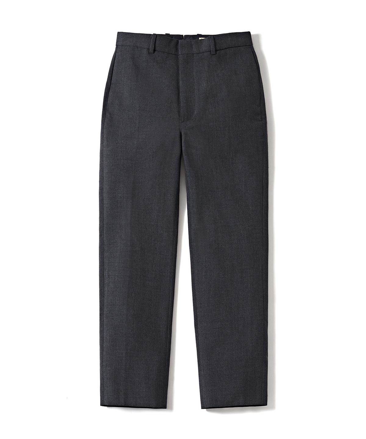 포터리(POTTERY) Wool Tapered Pants British Hard Wool Gabardine Cloth (Navy)