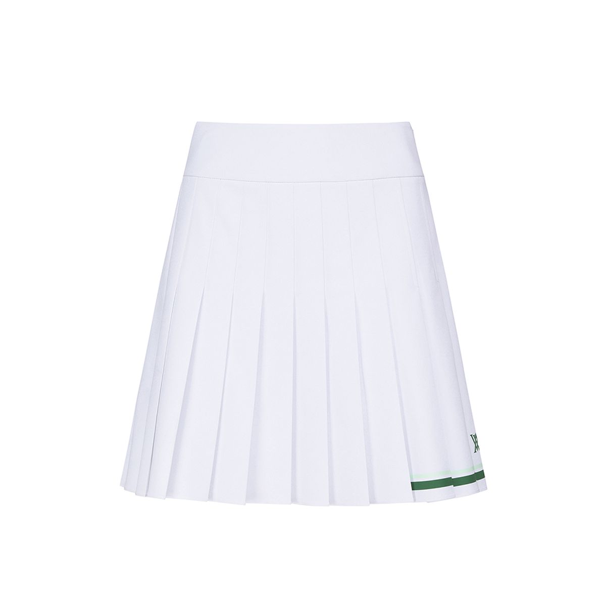 어뉴골프(ANEW GOLF) WOMEN LOGO BAND PLEATS SKIRT_WH