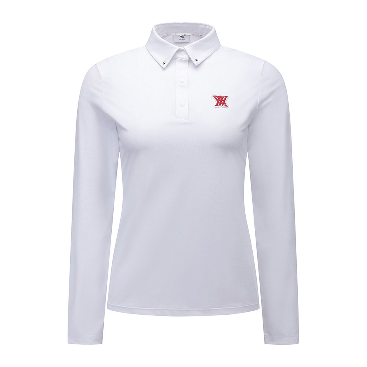 어뉴골프(ANEW GOLF) WOMEN BACK SIGNATURE LOGO LONG T-SHIRT_WH