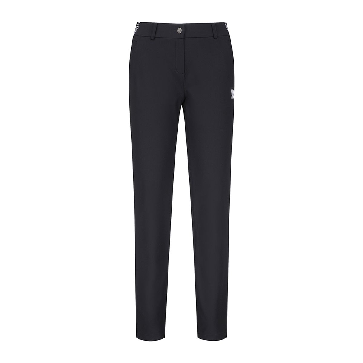 어뉴골프(ANEW GOLF) WOMEN SIDE LOGO POINTLONG PANTS_BK