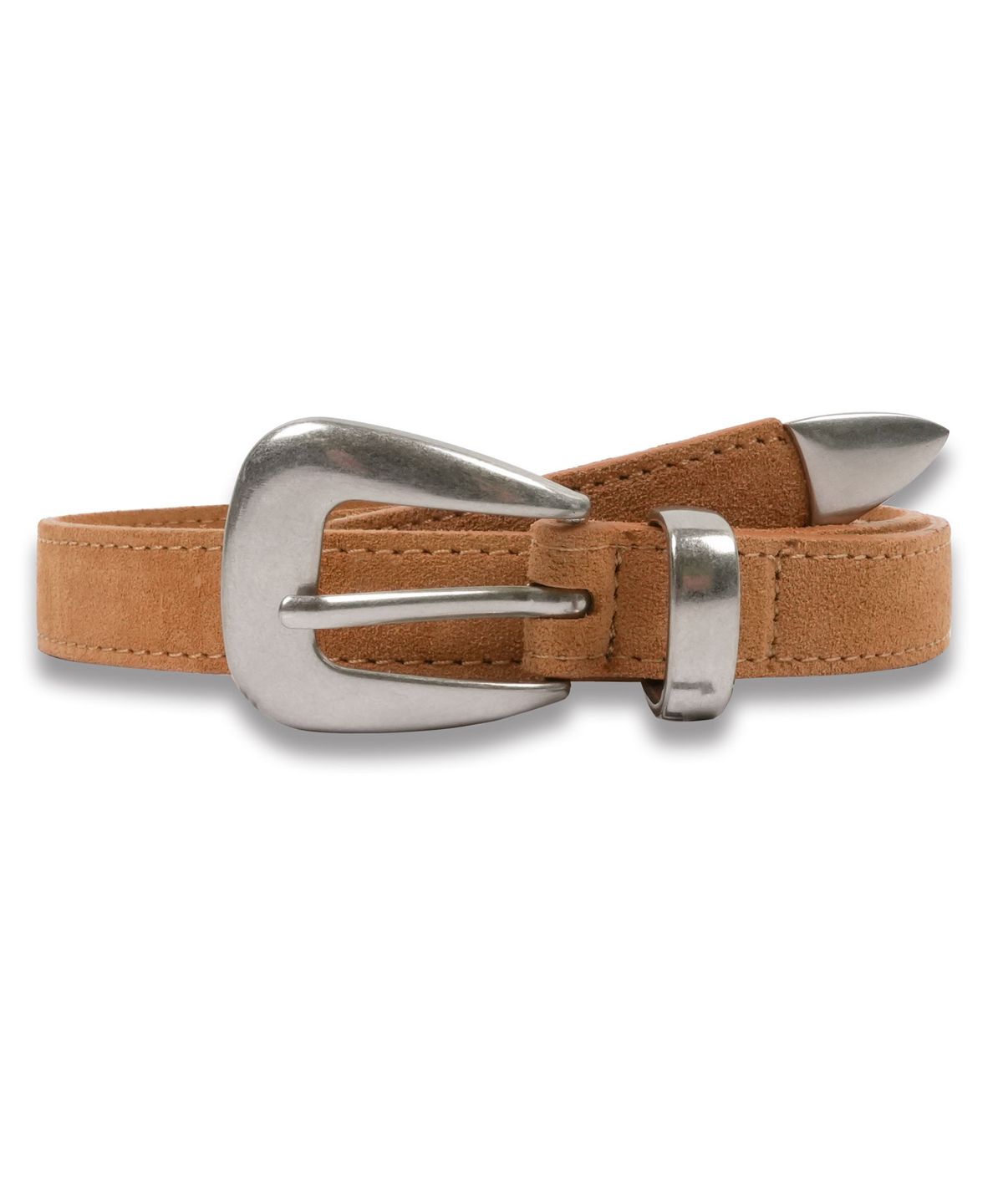 도프셉(DOFFSEPT) Suede Western Belt in Camel
