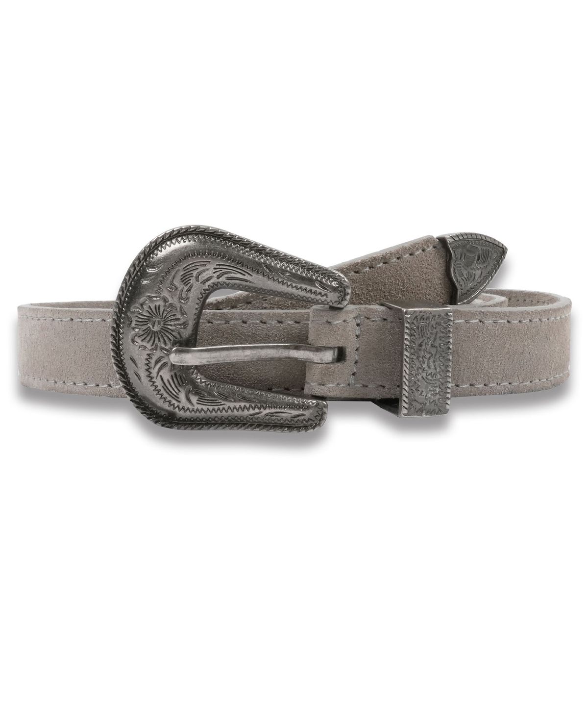 도프셉(DOFFSEPT) Suede Western Belt in Grey