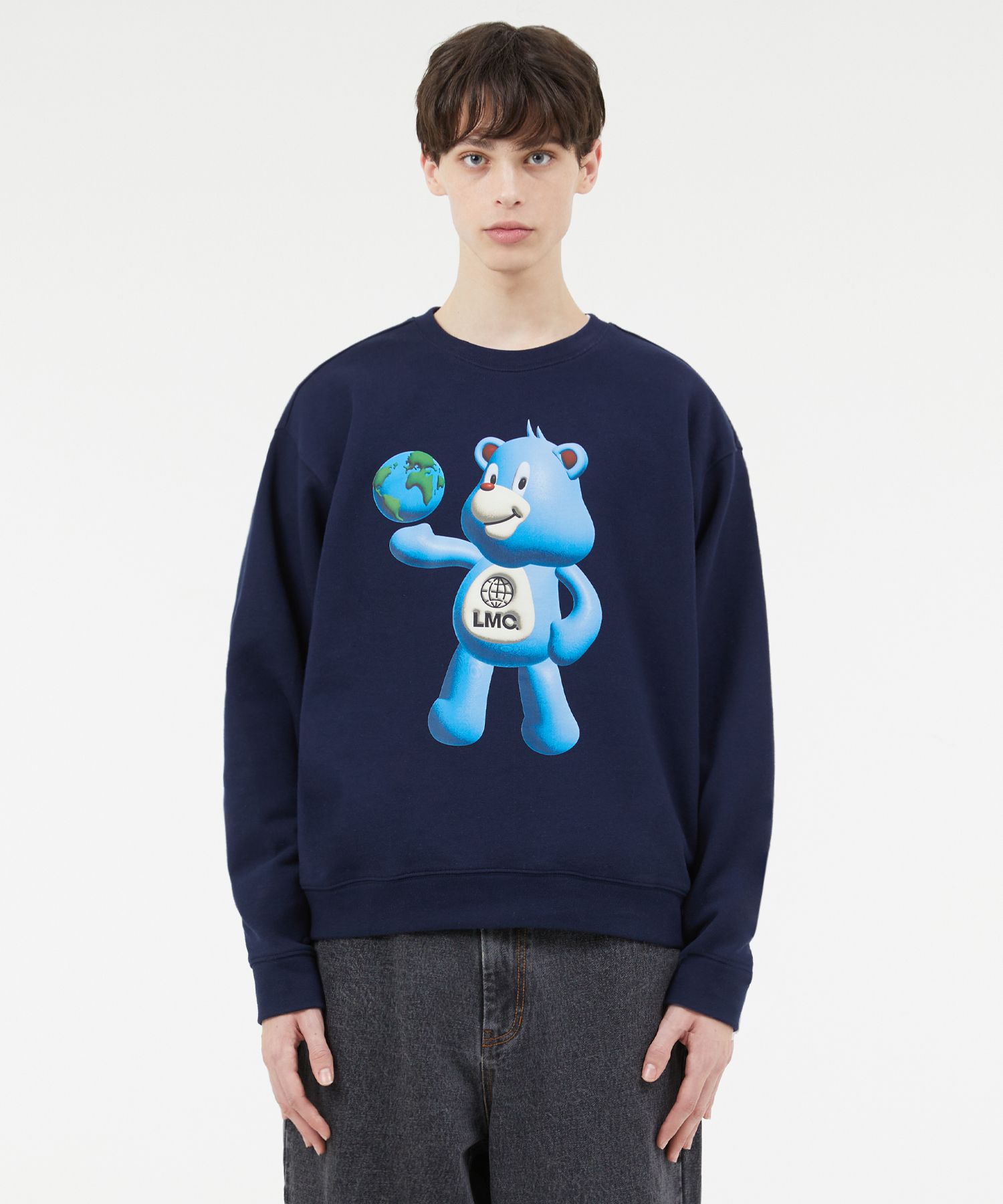 ★2023SS新作★LMC★3D BEAR SWEATSHIRT MUSINSA | LMC 3D BEAR SWEATSHIRT navy
