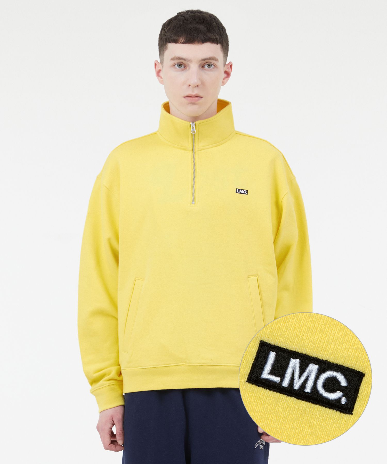 Tシャツ・カットソー LMC BOX QUARTER ZIP SWEATSHIRT light yellow 0LM23SSW112LYW MUSINSA | LMC BOX QUARTER ZIP SWEATSHIRT light yellow