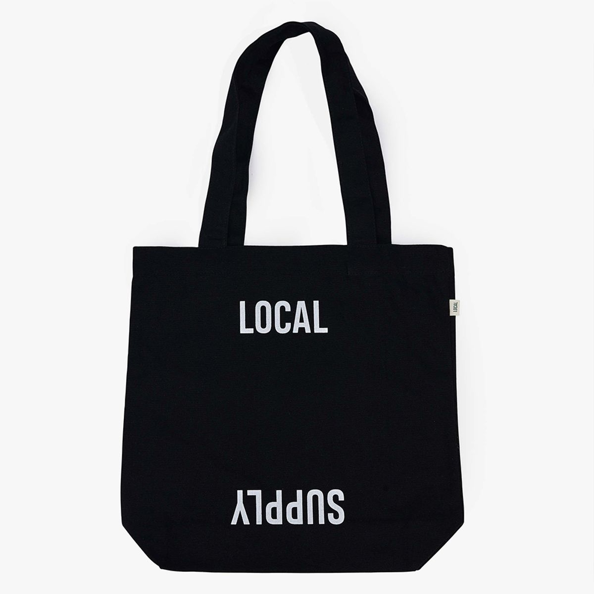 로컬서플라이(LOCAL SUPPLY) TOTE BAG: LOGO - BLACK