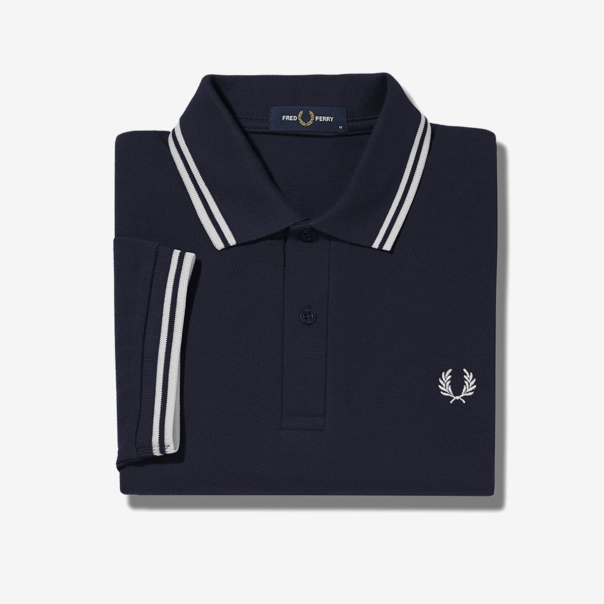 프레드페리(FRED PERRY) [M3600] 트윈 팁 프레드페리 셔츠 - 네이비/화이트 M3600-238