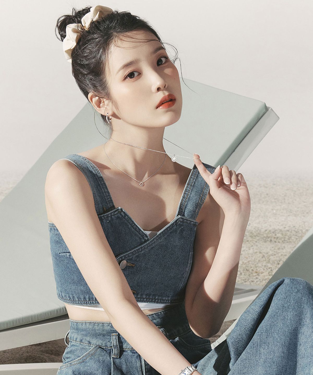 제이에스티나(JESTINA) LALA J 헤어 스크런치 - 화이트 (JALJHS3BS805FA000)