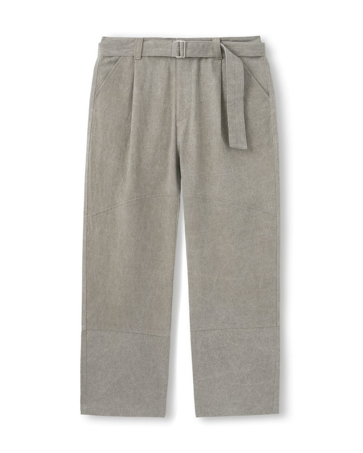 비슬로우(BESLOW) ONE TUCK WASHED BELTED PANTS SAND