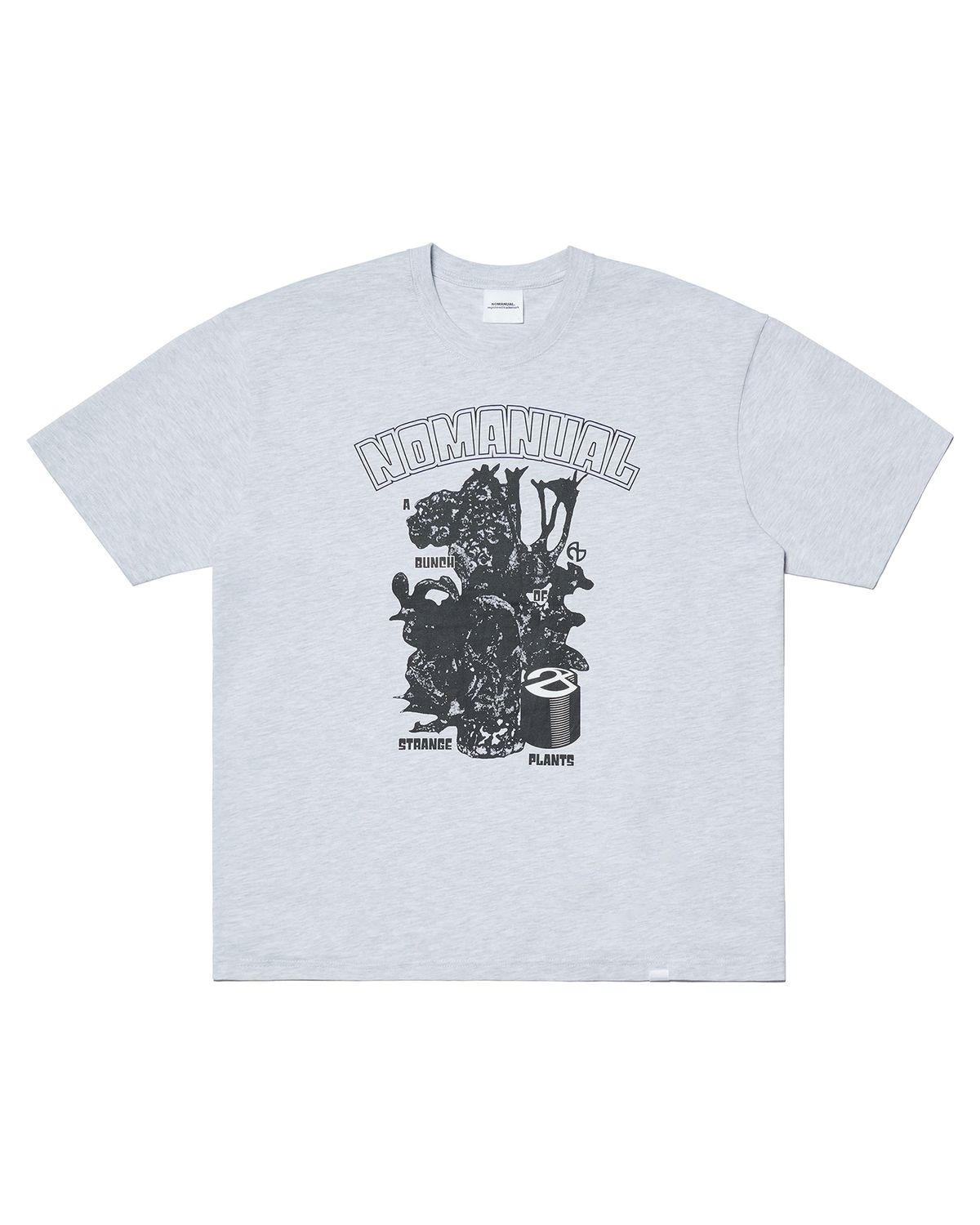 노매뉴얼(NOMANUAL) S.P T-SHIRT - WHITE MELANGE
