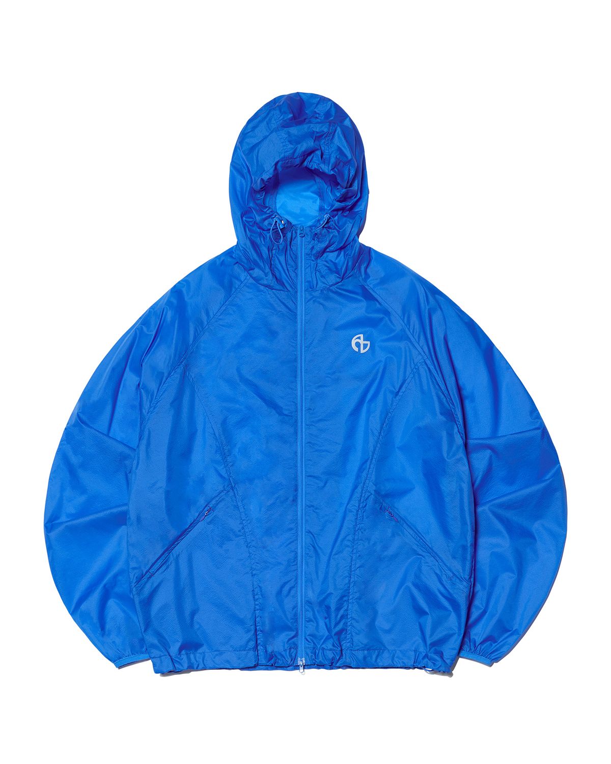 노매뉴얼(NOMANUAL) TRANSLUCENT HOODED JACKET - BLUE