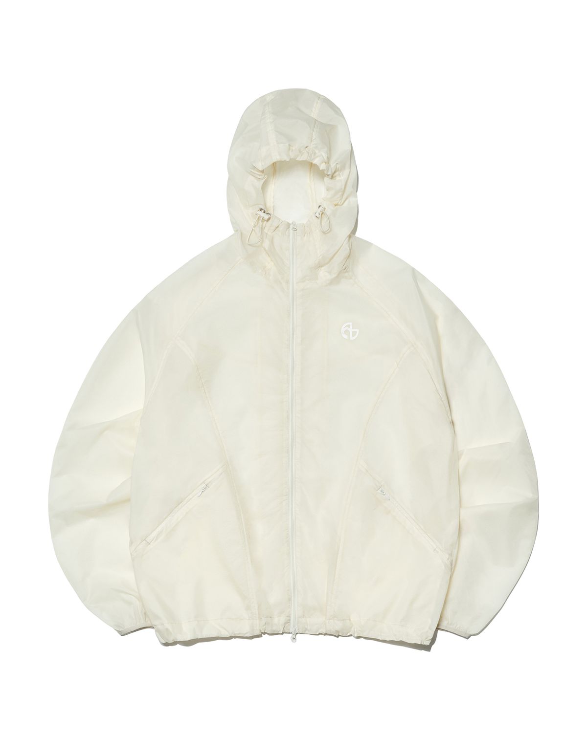 노매뉴얼(NOMANUAL) TRANSLUCENT HOODED JACKET - SAND YELLOW