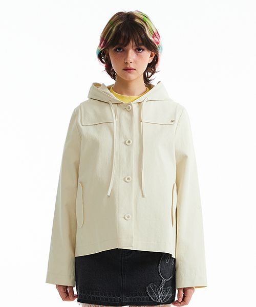 アウターその他 KIRSH Cherry Cotton Hooded Jacket Ivory KKRSCJK501MIVA MUSINSA | KIRSH Cherry Cotton Hooded Jacket [Ivory]