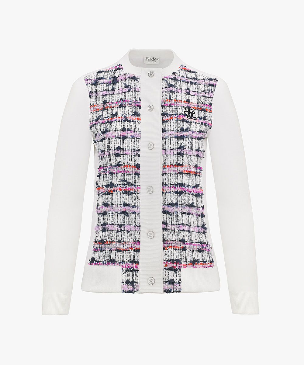 Fair Liar フェアライアー ゴルフウェア フリル カーディガン 23FW