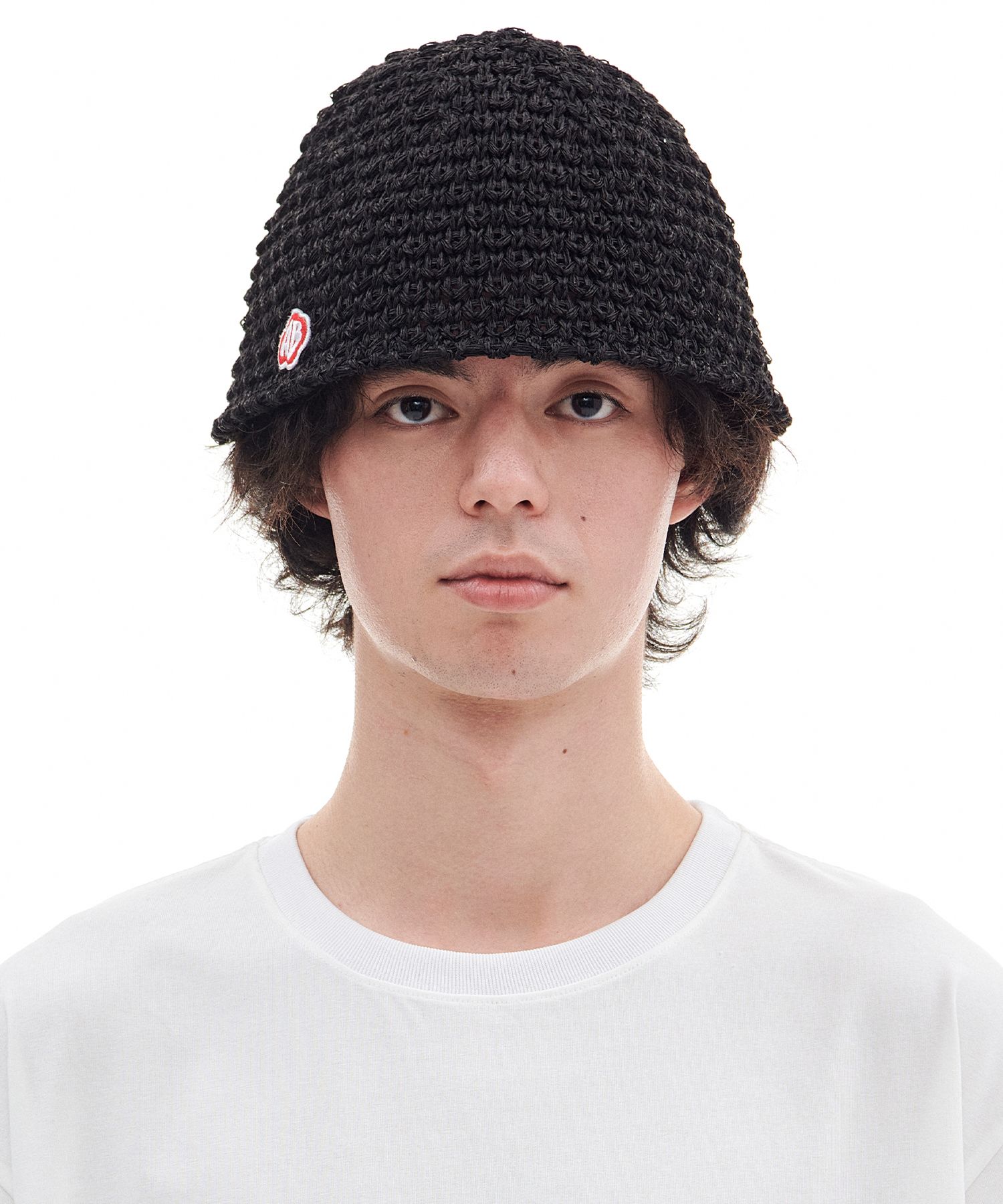 ◆ARCHIVE BOLD◆ RED MOSS PATCHED BUCKET HAT WHITE AB23SUCP0 MUSINSA | ARCHIVE BOLD RED MOSS PATCHED BUCKET HAT (BLACK)