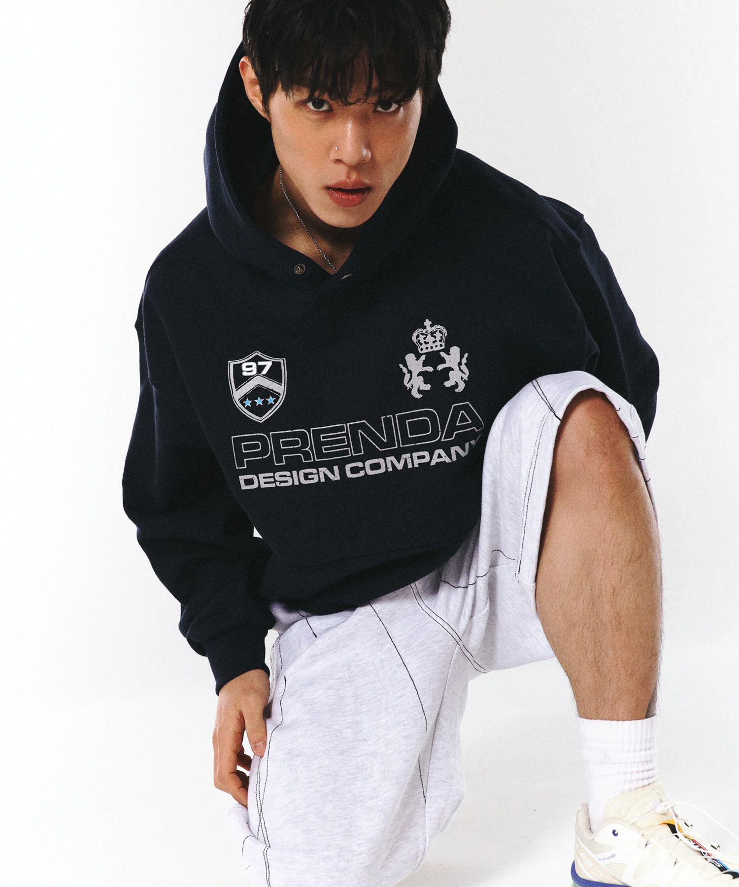 ★ PRENDA★ PDC UNIFORM HOODIE NAVY PRTHSAHD01UN9 MUSINSA | PRENDA PDC UNIFORM HOODIE NAVY