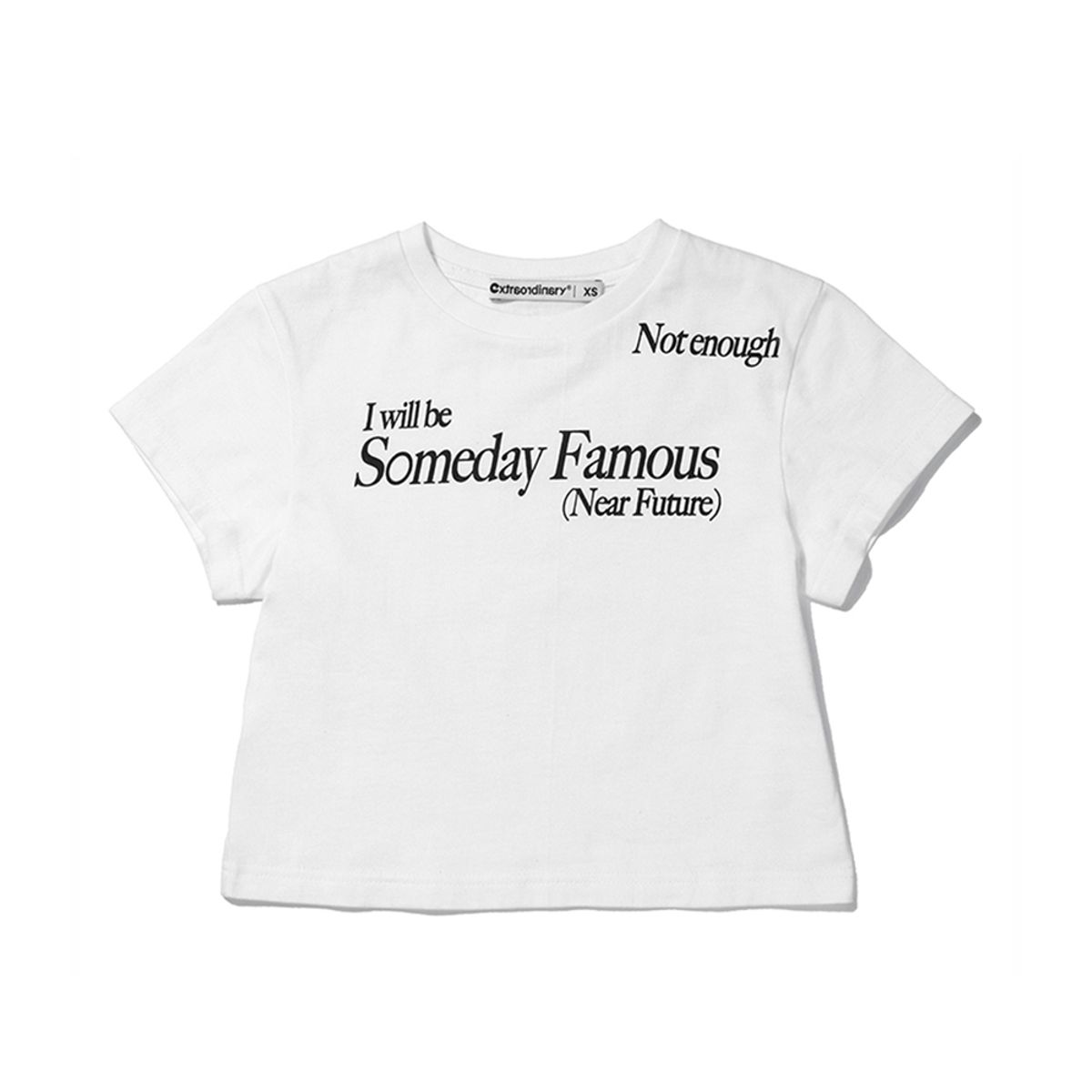 엑스트라오디너리(EXTRAORDINARY) W NOT ENOUGH TEE  OFF WHITE