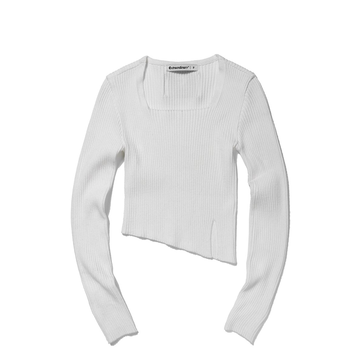 엑스트라오디너리(EXTRAORDINARY) SQUARE NECK SWEATER IVORY