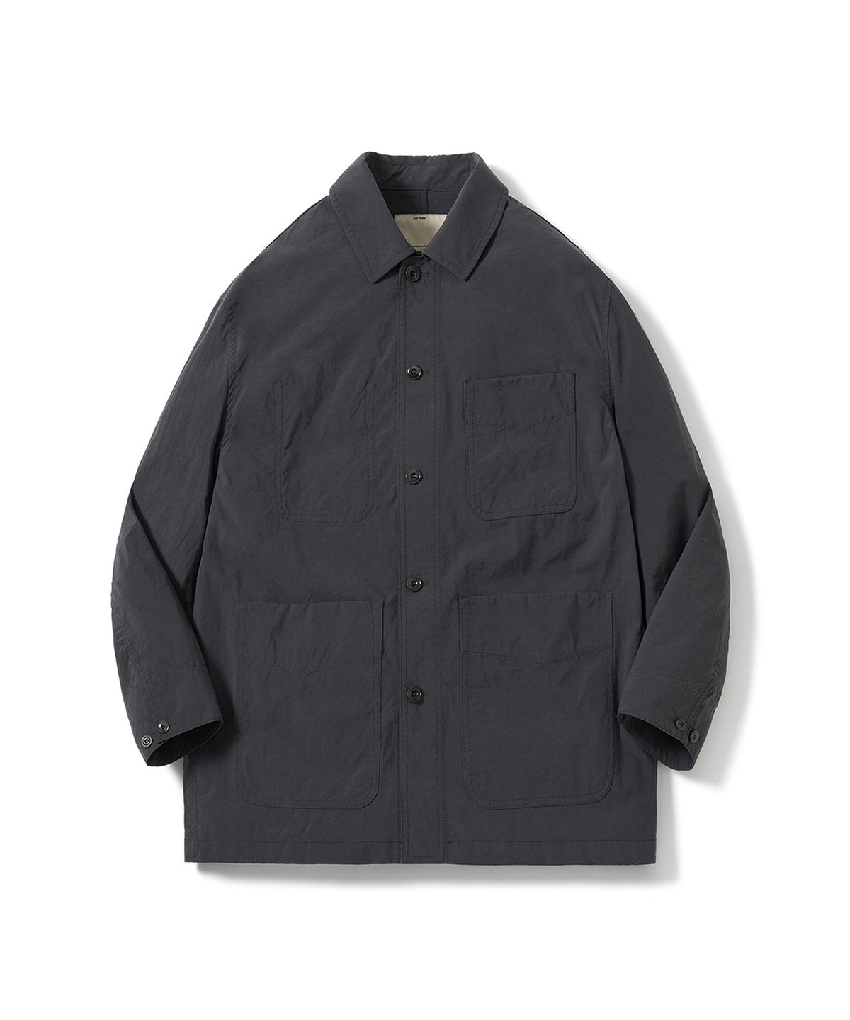 포터리(POTTERY) Work Jacket Nylon Taslan Oxford Cloth Resilient Finish (Charcoal)