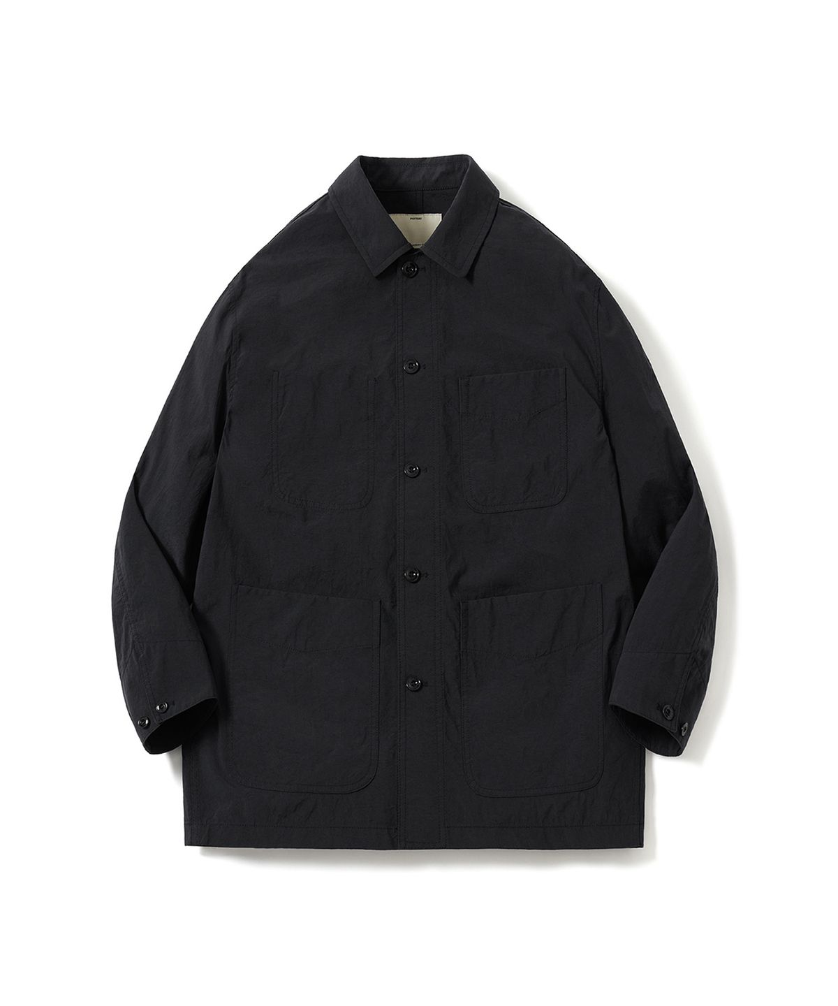 포터리(POTTERY) Work Jacket Nylon Taslan Oxford Cloth Resilient Finish (Black)