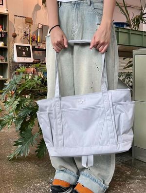 영투어 쇼퍼 토트백 - 라이트그레이