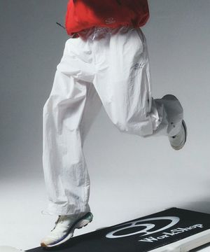 워크샵 사이드 스냅 팬츠 오프 화이트