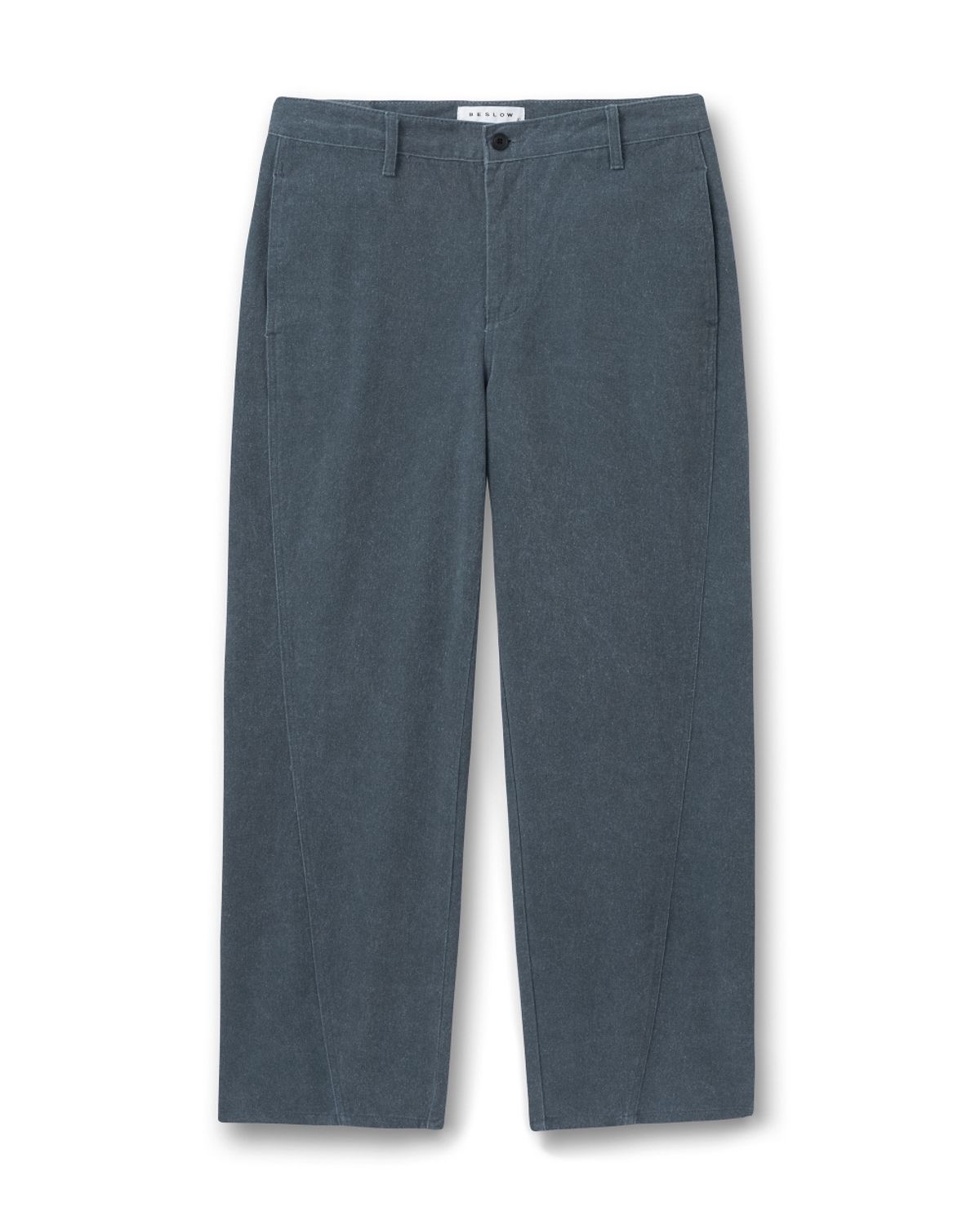 비슬로우(BESLOW) TWIST SEAM WASHED COTTON PANTS NAVY