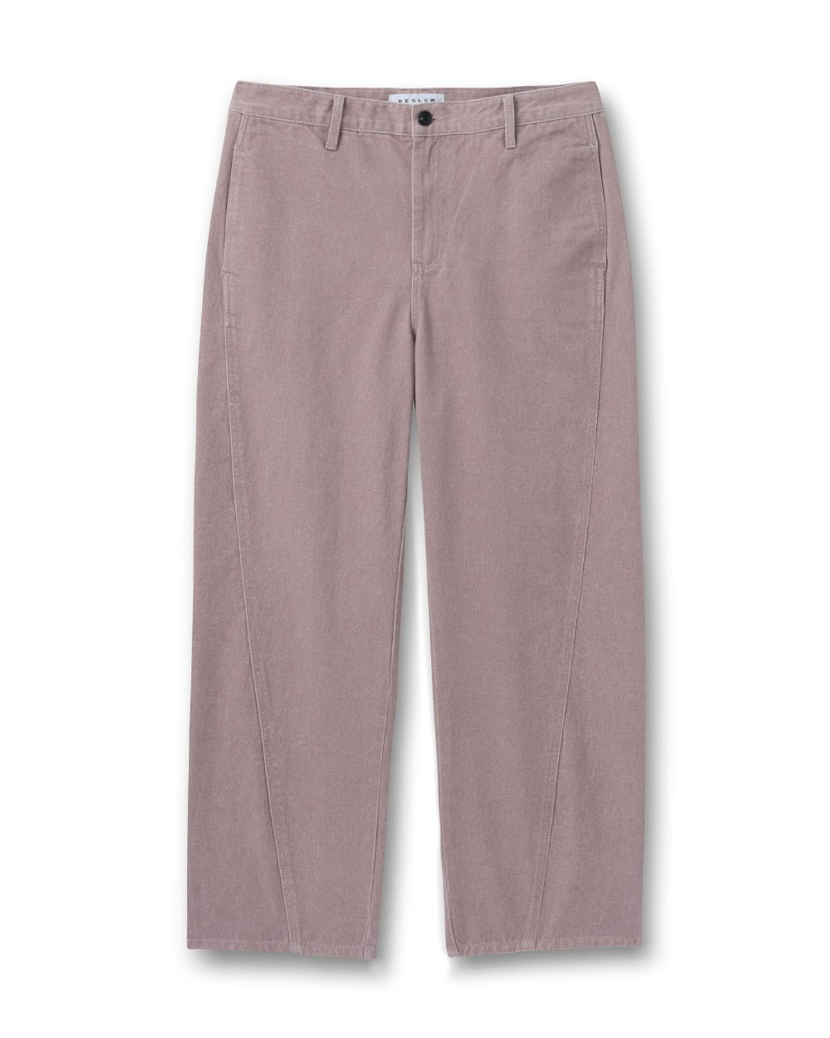 비슬로우(BESLOW) TWIST SEAM WASHED COTTON PANTS INDI PINK