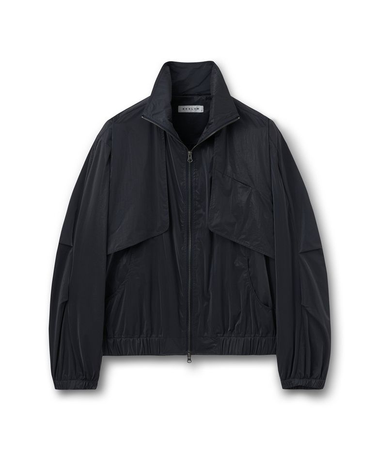 LOOSE FIT WIND BREAKER BLOUSON PURPLE NAVY