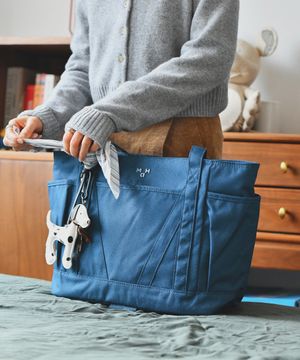 영투어 쇼퍼 토트백 - 네이비