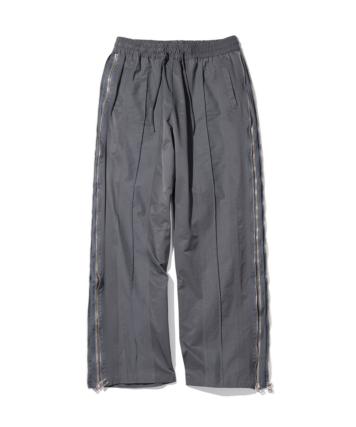 매스노운(MASSNOUN) DOUBLE LINE ZIPPER PANTS MSHTP003-GY