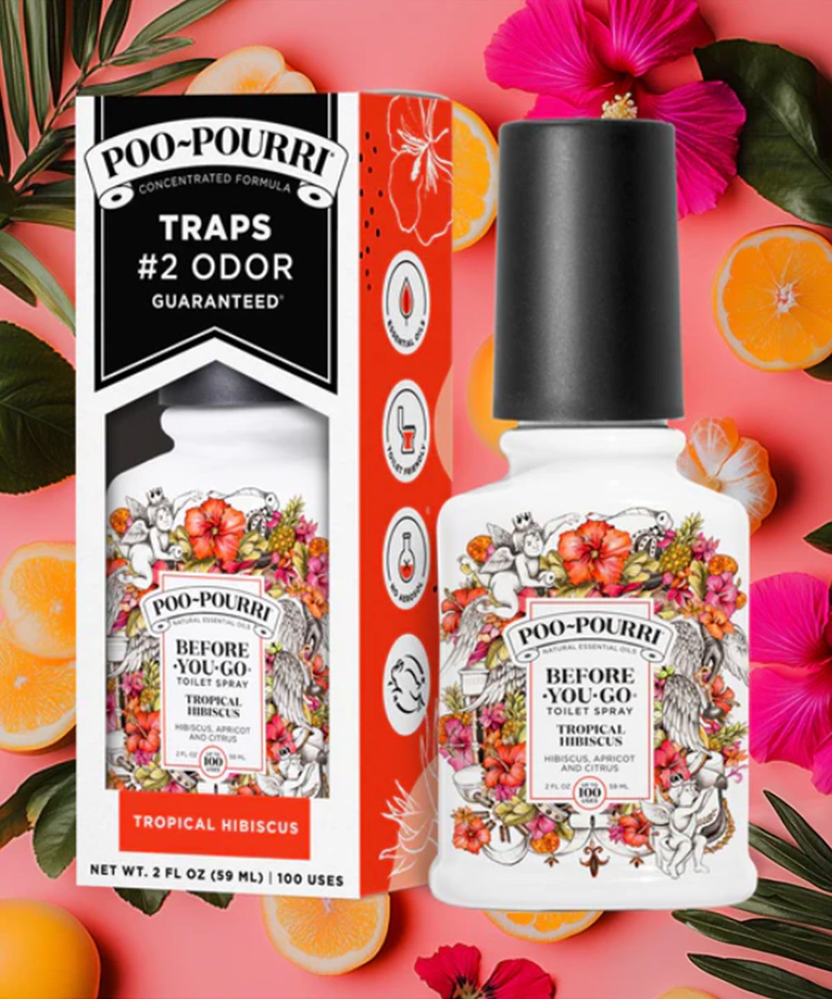 푸푸리(POOPOURRI) 토일렛퍼퓸 59ml 트로피칼 히비스커스
