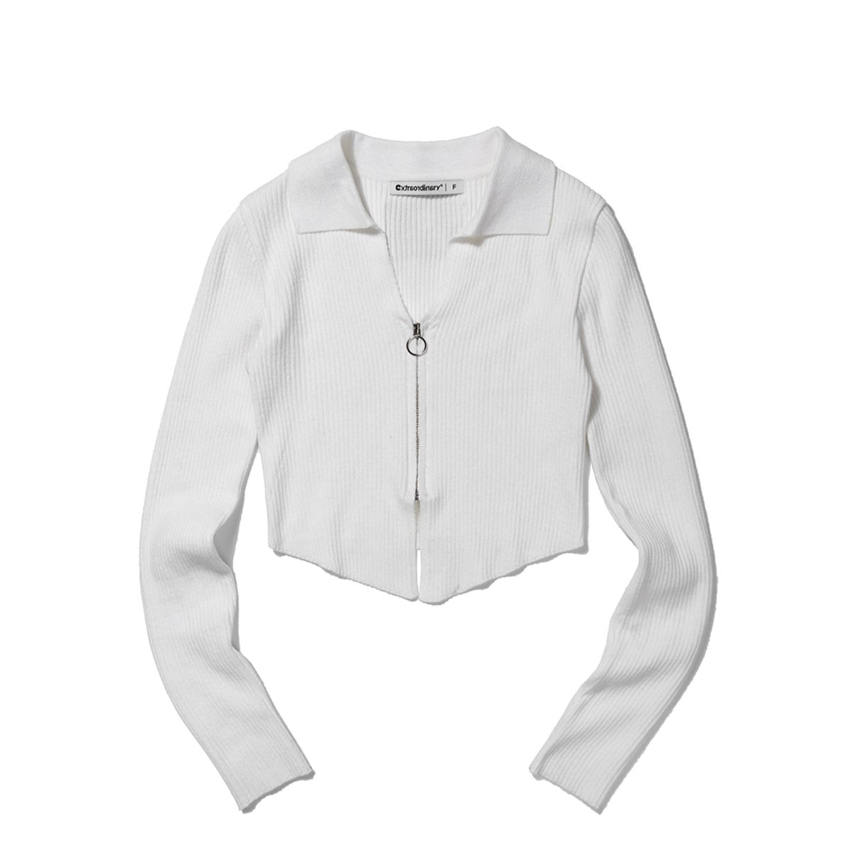 엑스트라오디너리(EXTRAORDINARY) KNIT ZIP-UP IVORY