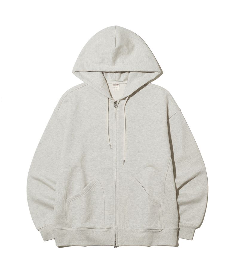 89LINE ZIP UP HOODIE / OATMEAL