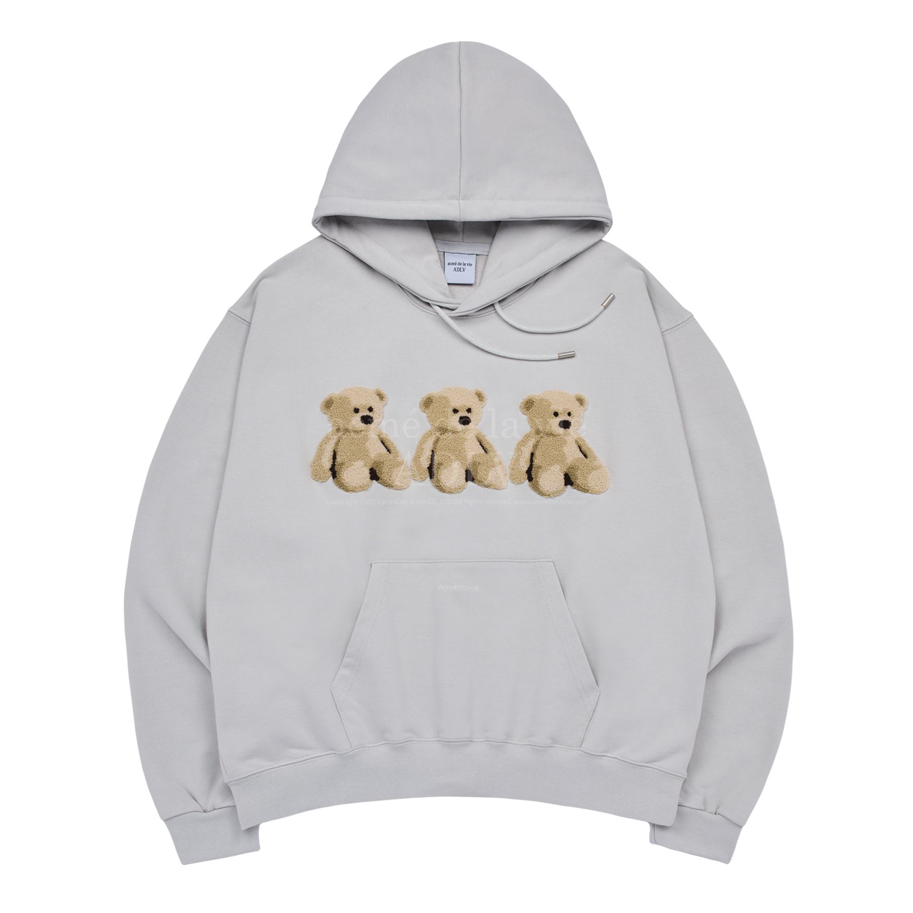 【GINGER掲載商品】 MUSINSA | GRAY LIGHT HOODIE BEAR BOUCLE THREE vie la de acmé トップス