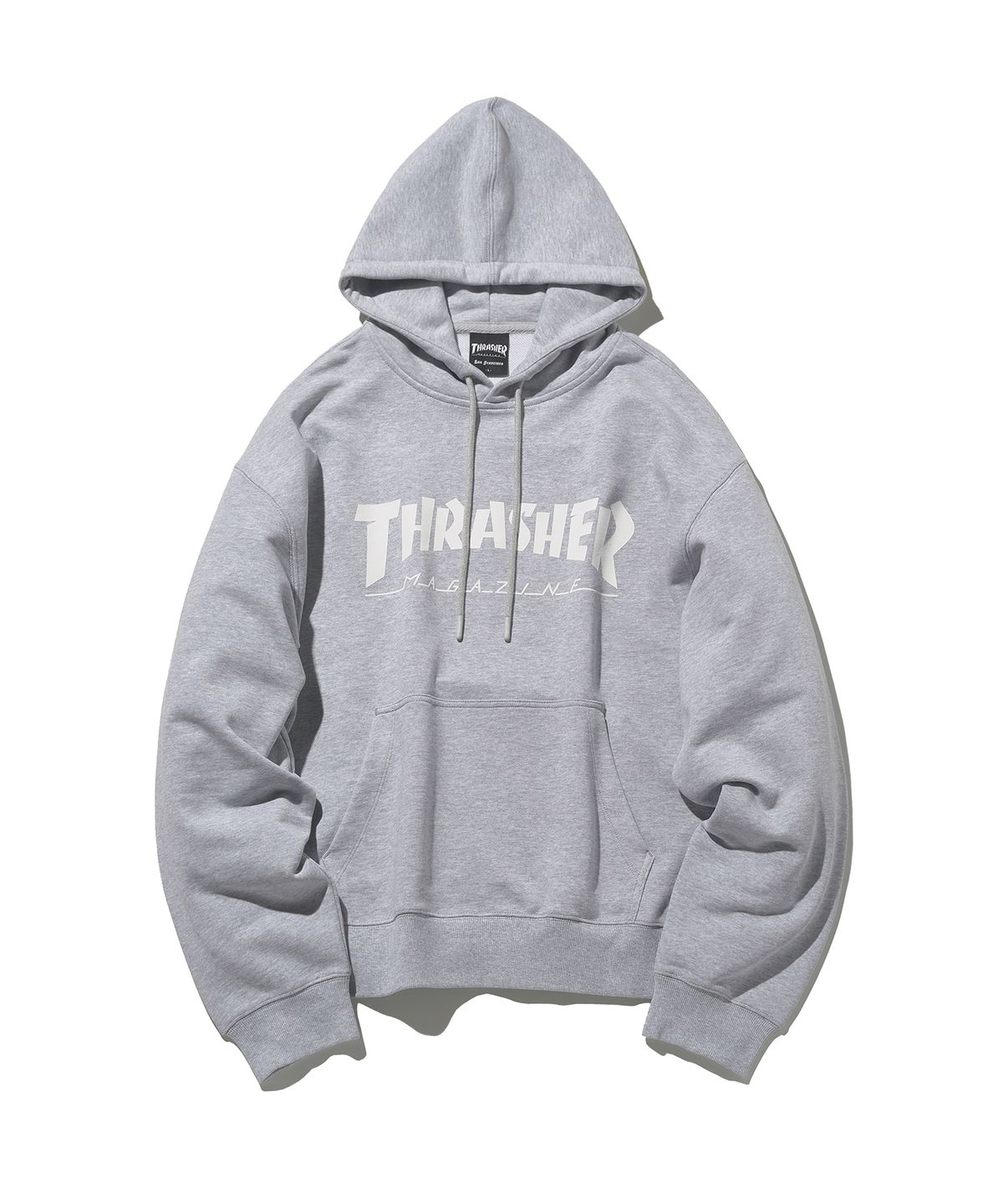 트레셔(THRASHER) 매거진 로고 후디 그레이