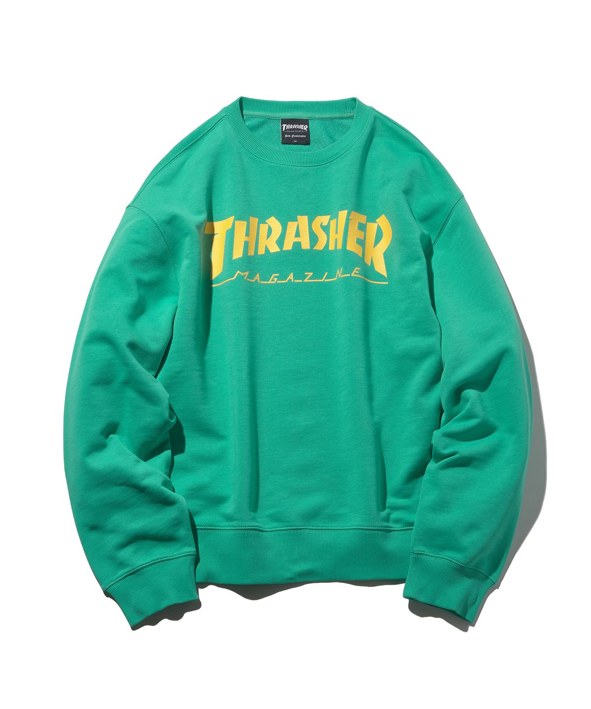 트레셔(THRASHER) 매거진 로고 맨투맨 민트